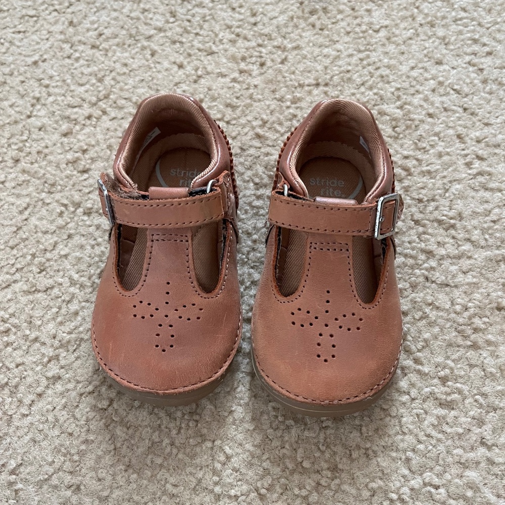 Stride Rite 5.5m Lucianne Mary Jane girls shoes in sierra